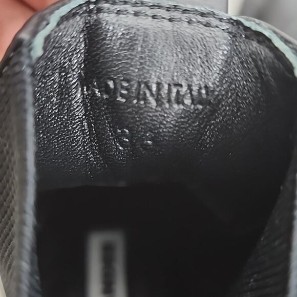 NEW Jill Sander Block Heel Black Leather Chelsea Boot Elasticated Panels - Picture 16 of 16